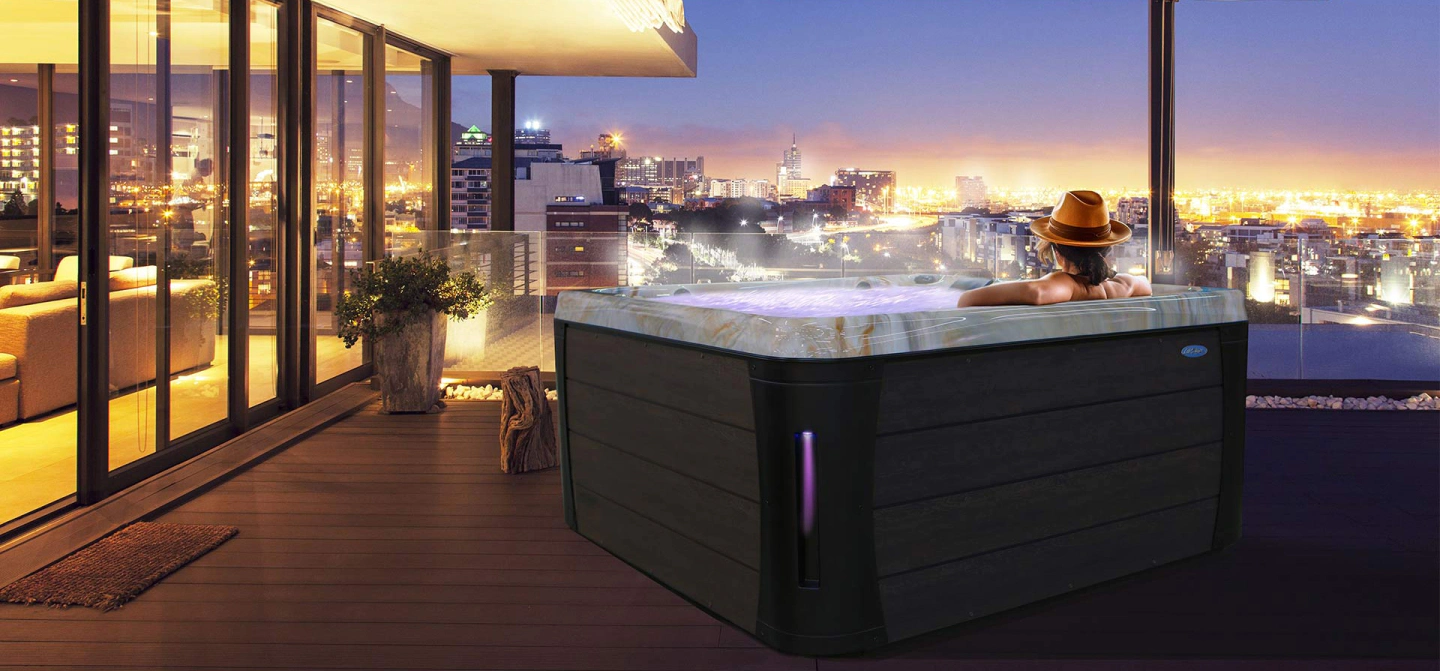 platinum series hot tub spas night city view bozeman mt